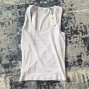 Aritzia Classic White Tank Top